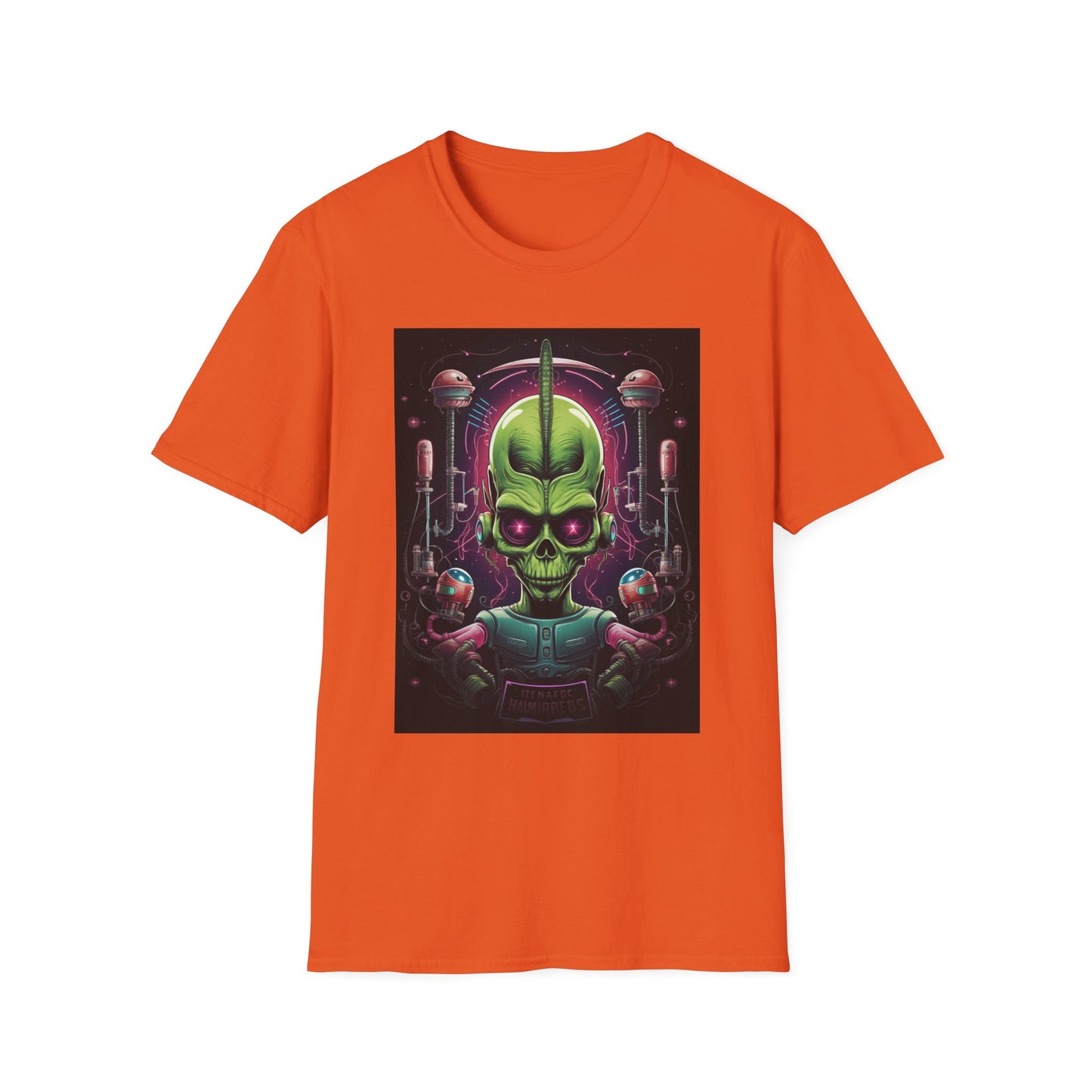 Alien Invader Graphic Unisex Softstyle T-Shirt