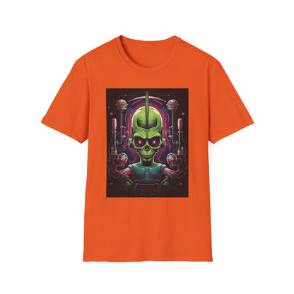 Alien Invader Graphic Unisex Softstyle T-Shirt