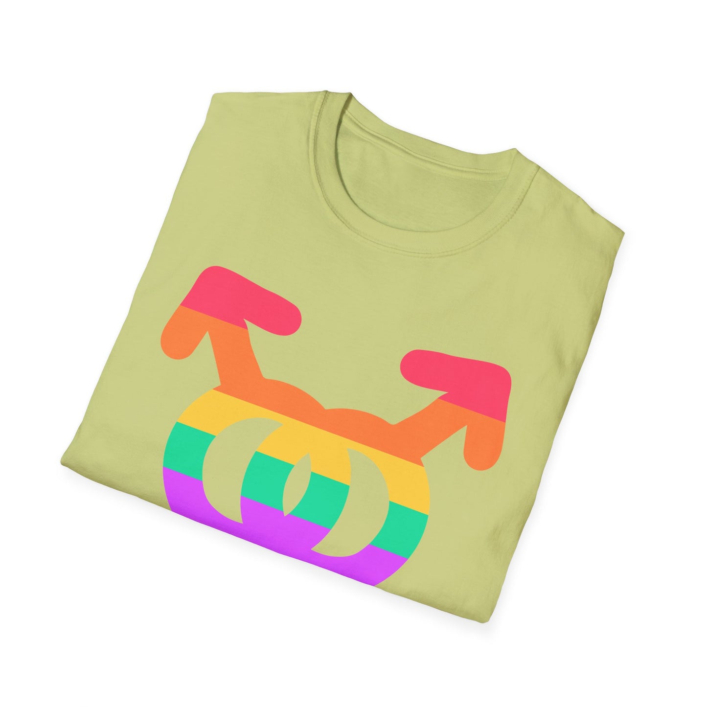 Gay Pride Unisex Softstyle T-Shirt | LGBTQ+ Pride Apparel, Festival Outfits, Gift for Allies, Rainbow Shirt