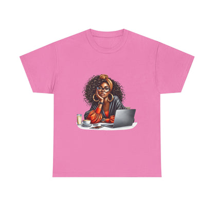 Creative Work From Home Unisex Heavy Cotton Tee