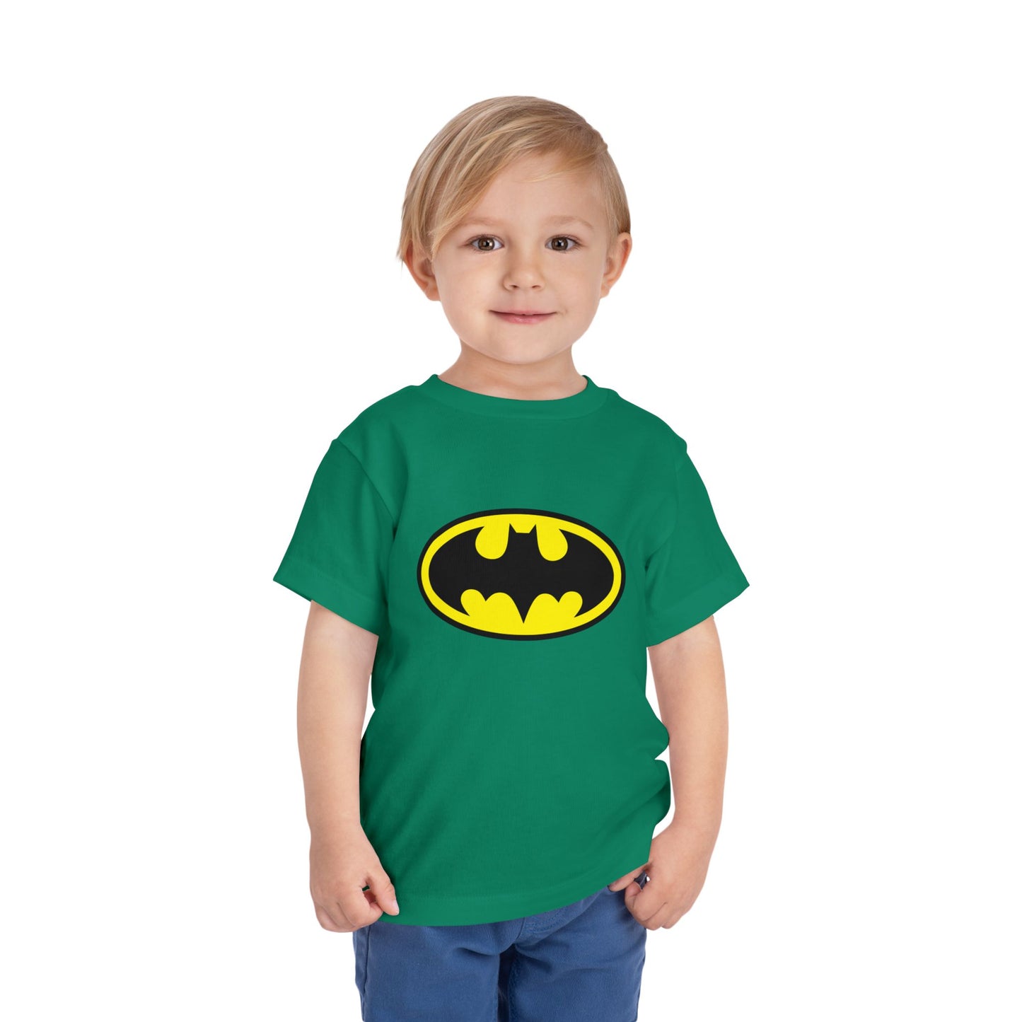 Batman Toddler Short Sleeve Tee - Superhero Shirt for Kids, Birthday Gift, Adventure Wear, Playtime Apparel, Comic Fan Clothing