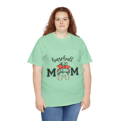 Baseball Mom Unisex Heavy Cotton Tee - Perfect for Game Day