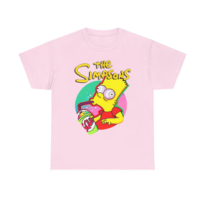 The Simpsons Bart Heavy Cotton Tee - Fun Unisex T-Shirt for Fans