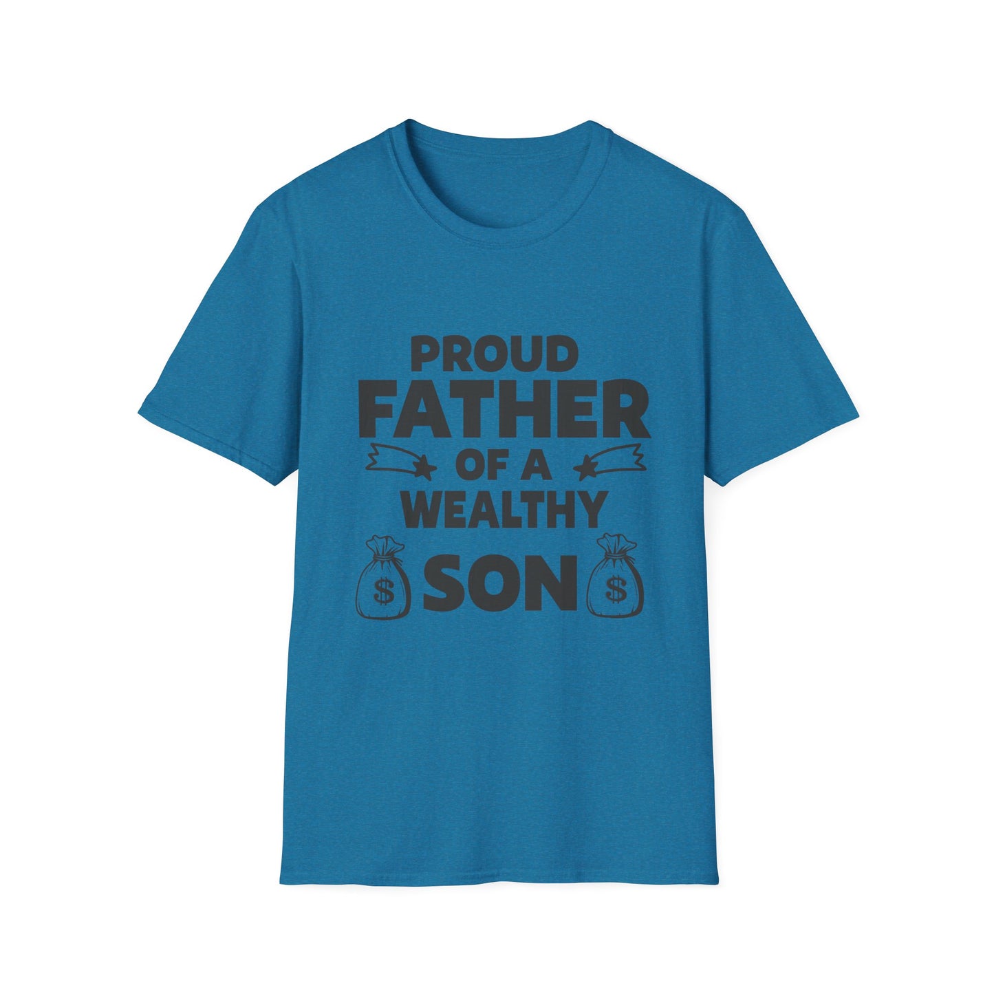 Proud Father T-Shirt - Unisex Softstyle Tee for Celebrating Dads