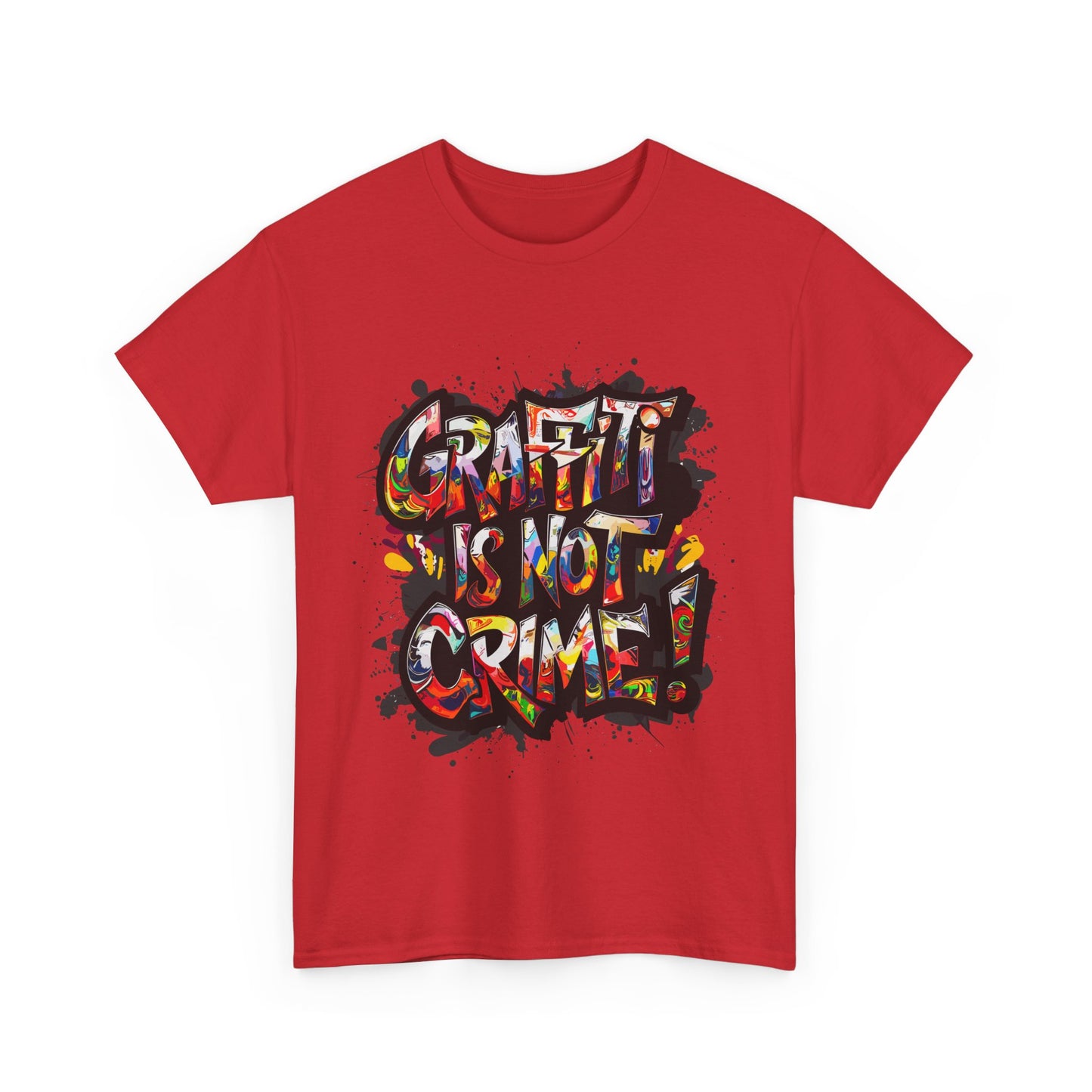 Craft is Not a Crime Unisex Heavy Cotton Tee, Graffiti Art Shirt, Streetwear, Gift for Artists, Art Lover's Top, Trendy Graphic Tee