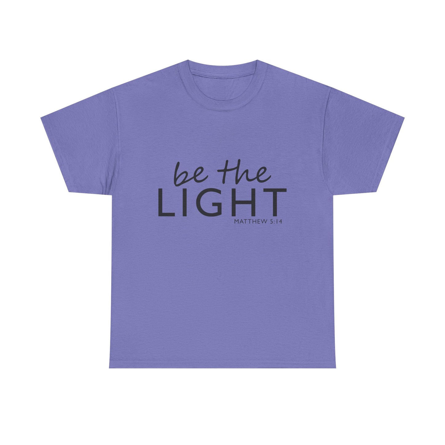Be the Light Unisex Heavy Cotton Tee - Inspirational Faith Shirt