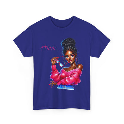 Expressive Aesthetic Tee – 'Hmm...' Design for Trendsetters