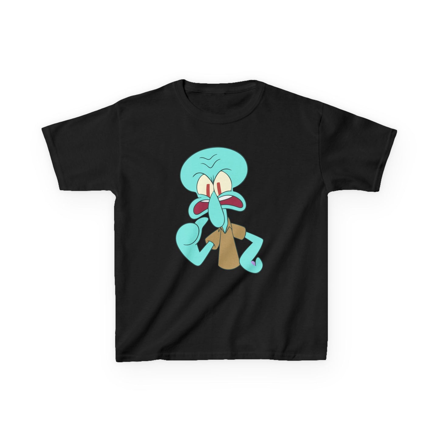 Squidward Kids T-Shirt, Fun Cartoon Tee, Gift for Kids, Summer Wear, Back to School, Birthday Gift, Playful Tee