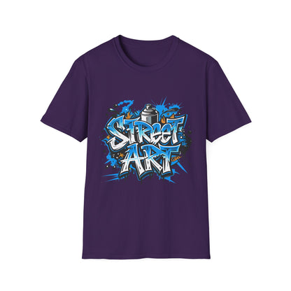 Street Art T-Shirt | Unisex Softstyle Tee, Graffiti Shirt, Urban Vibe Apparel, Casual Streetwear, Gift for Art Lovers