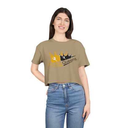 Royalty Queens Women's Crop Tee – Stylish, Comfortable Top for Queens, Perfect for Birthdays, Parties, Casual Wear, Gift Ideas
