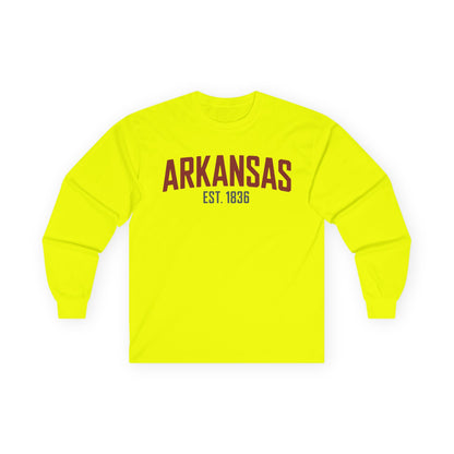Arkansas Est. 1836 Long Sleeve Tee