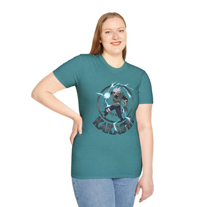 Kakashi Unisex Softstyle T-Shirt - Perfect for Anime Fans