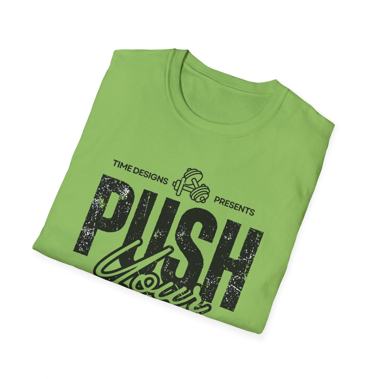 Motivational Unisex Softstyle T-Shirt - 'Push Your Limit'