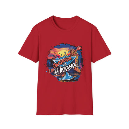 Colorful Cocktail Havana Unisex T-Shirt, Summer Vibes, Beach Wear, Party Shirt, Gift for Friends