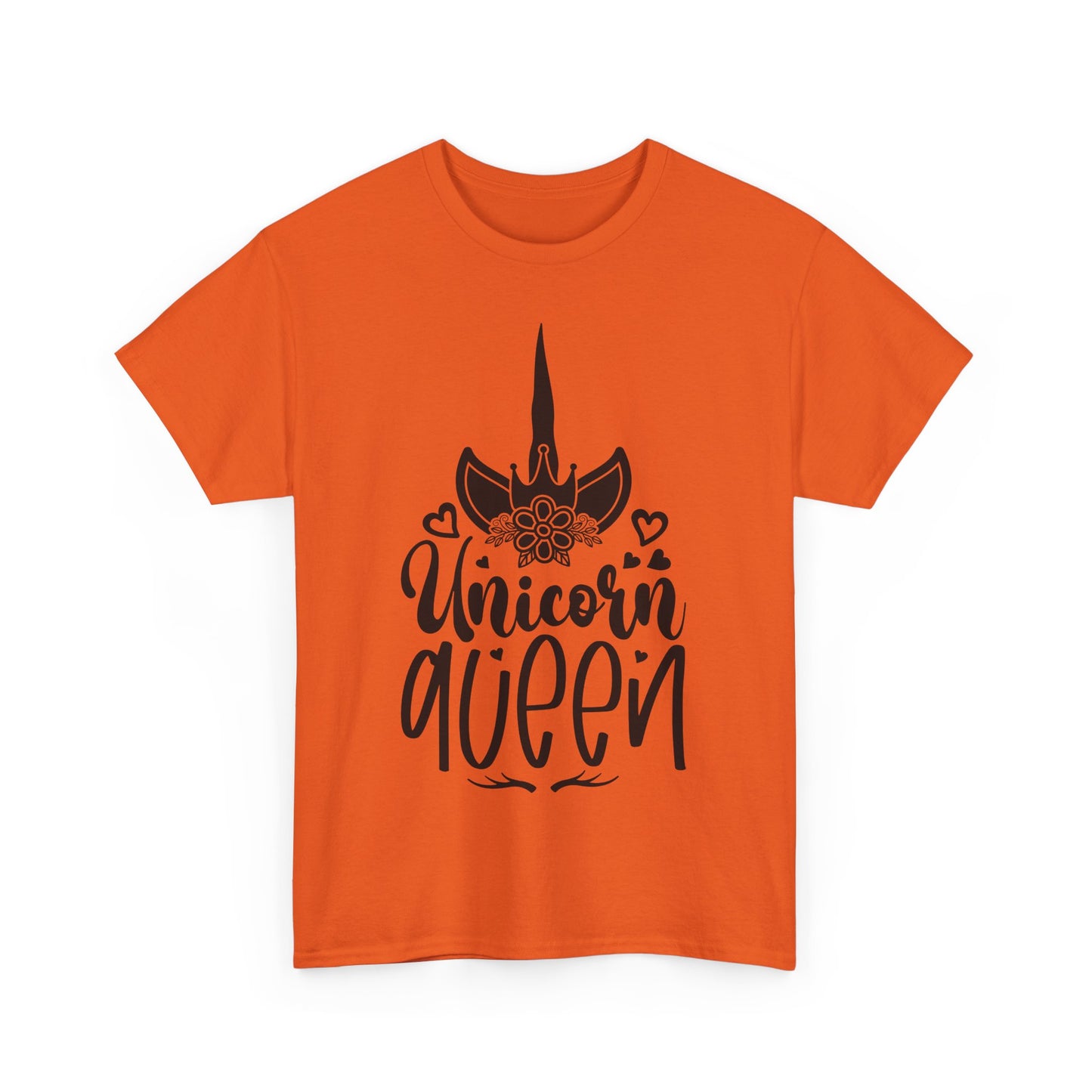 Unicorn Queen Unisex Heavy Cotton Tee - Fun and Playful Graphic T-Shirt for Unicorn Lovers