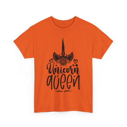 Unicorn Queen Unisex Heavy Cotton Tee - Fun and Playful Graphic T-Shirt for Unicorn Lovers