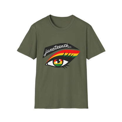 Juneteenth Eye Graphic T-Shirt, Unisex Tee, Afrocentric Apparel, Celebratory Wear, Black History Month Gift, Inclusive Fashion