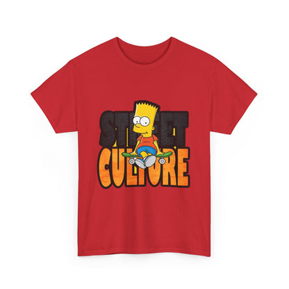 Retro Bart Simpson Unisex Heavy Cotton Tee - Street Culture Vibe