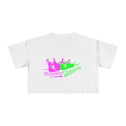 Royalty Queens Women's Crop Tee | Fun, Trendy Shirt for Celebrations, Gifts, Parties, Everyday Wear, Self-Expression