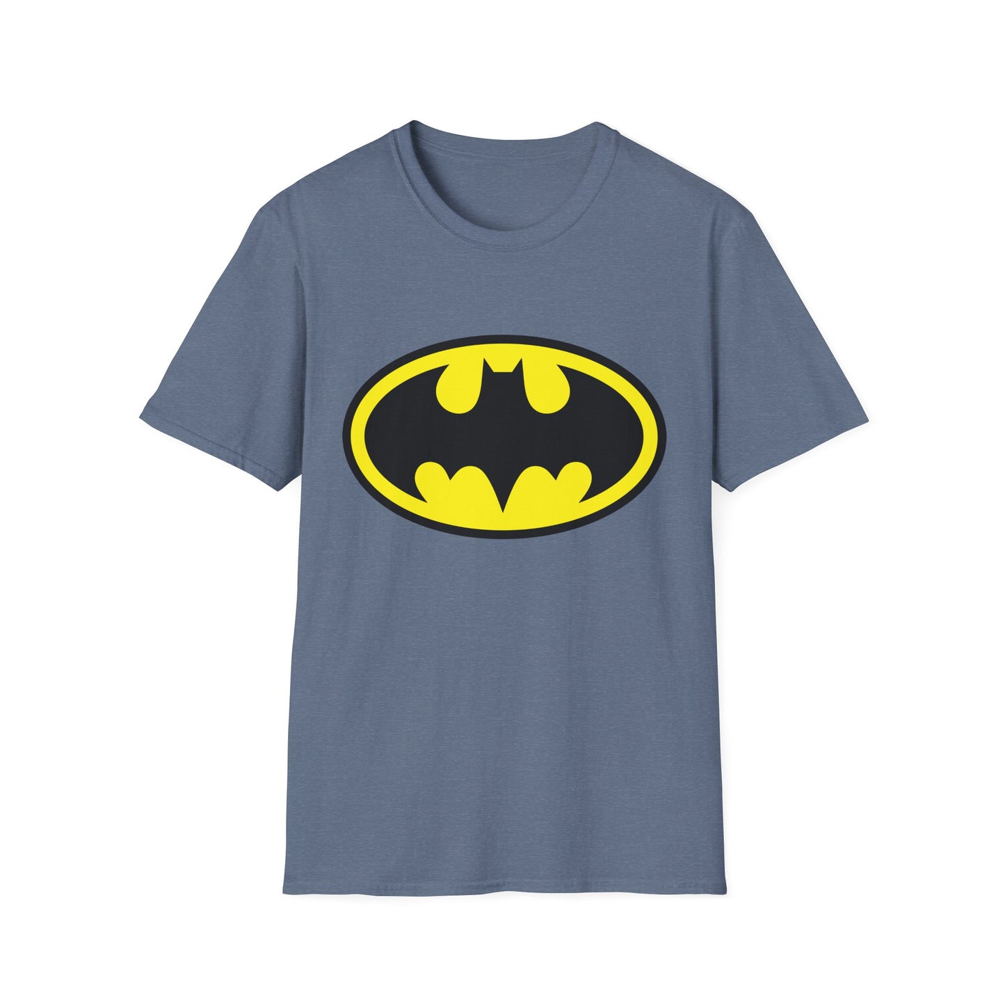 Batman Logo Unisex Softstyle T-Shirt | Fun Graphic Tee for Fans | Perfect Gift for Birthdays, Comic Con, Halloween