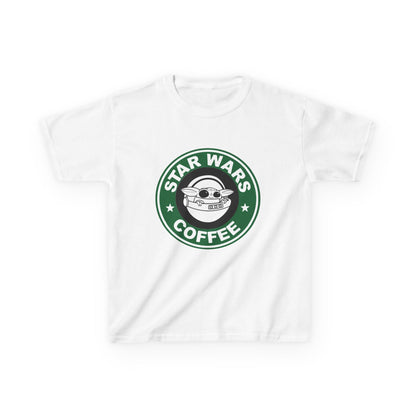 Star Wars Coffee Kids Tee, Fun Graphic T-shirt for Boys & Girls, Perfect for Birthdays, Star Wars Fans, Casual Wear
