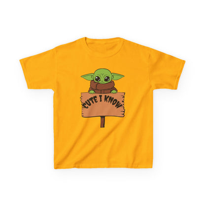Cute Baby Alien Kids Tee - "Cute I Know" Design for Trendy Kids