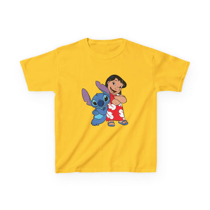 Kids Hawaiian Style T-Shirt with Stitch and Lilo