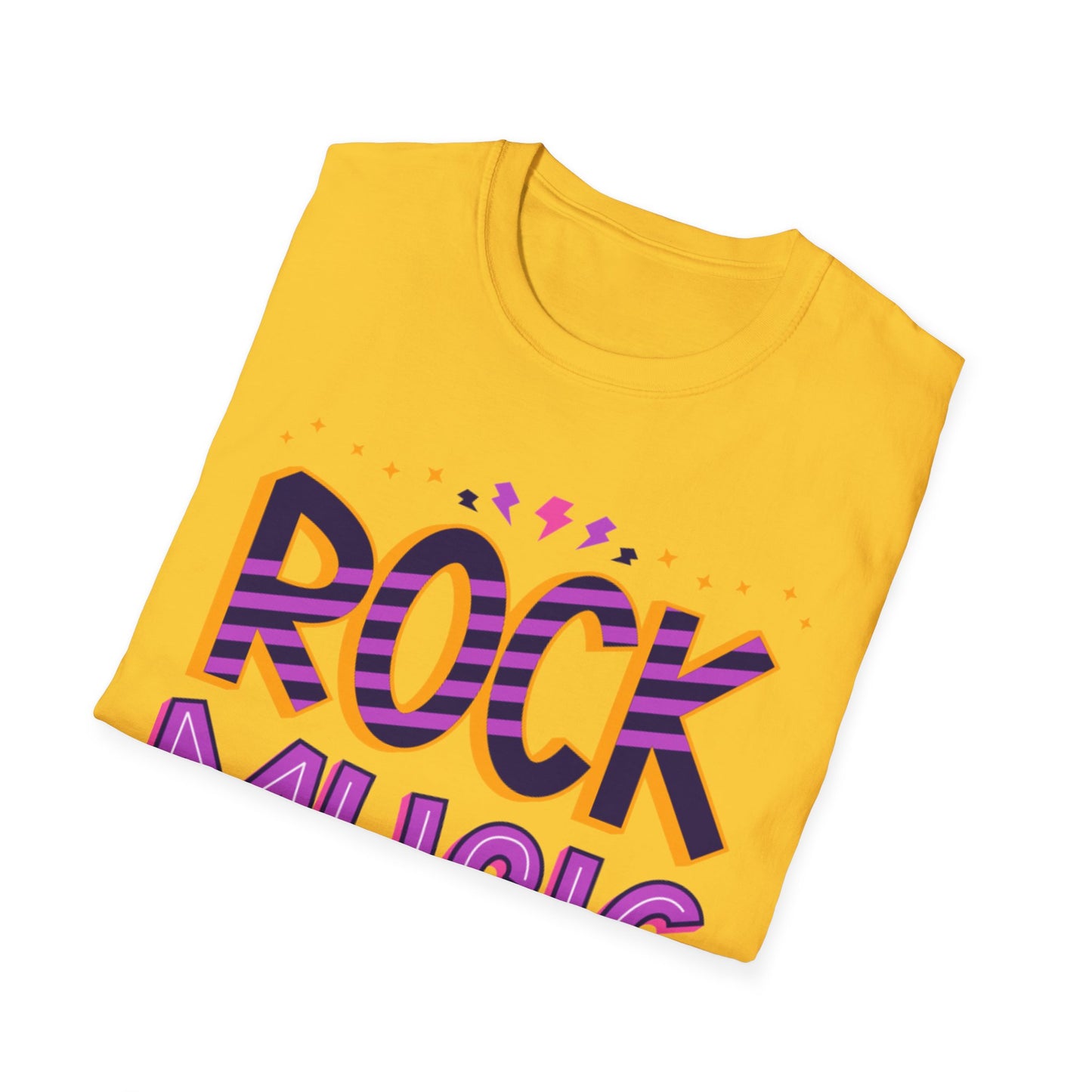 Rock Music Unisex Softstyle T-Shirt | Perfect for Concerts, Music Lovers, Gifts, Casual Wear, Festivals