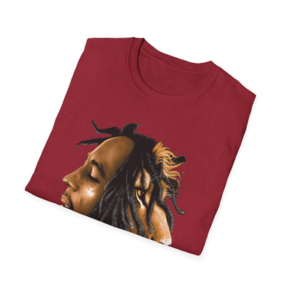 Rasta Lion Unisex Softstyle T-Shirt - Reggae Vibes Inspired Apparel