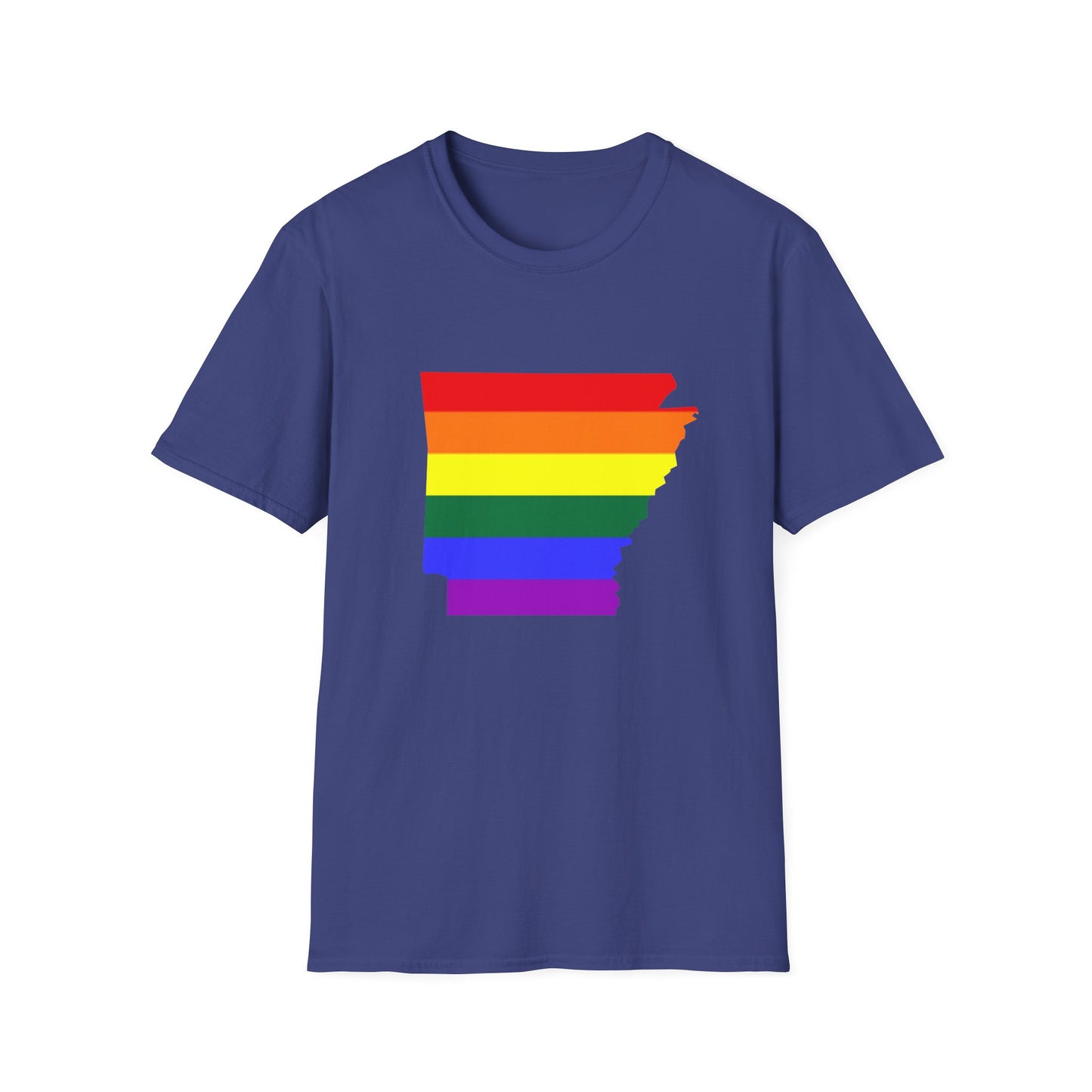 Pride Arkansas T-Shirt, Unisex Rainbow Tee, LGBTQ+ Apparel, Softstyle T-Shirt, Equality Shirt, Gift for Pride Month