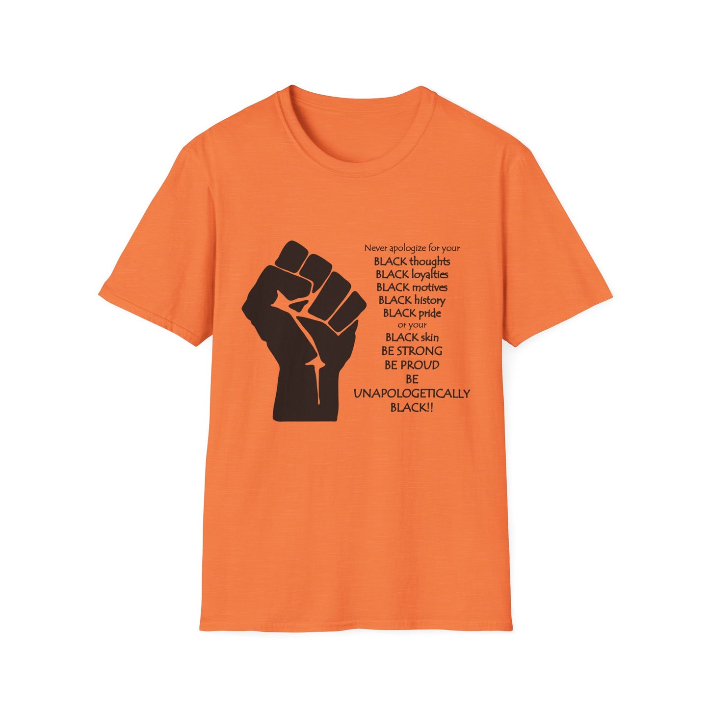 Empowerment Graphic T-Shirt: Unapologetically Black Tee, Activist Shirt, Social Justice Apparel, Inclusive Fashion, Statement Wear