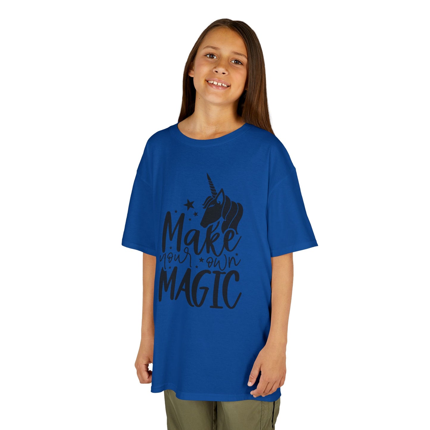 Kids Unicorn Magic Tee - 'Make Your Own Magic' Cotton Shirt