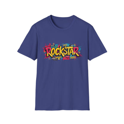 Rockstar Graphic Unisex T-Shirt, Music Lover Gift, Festival Wear, Cool Casual Tee, Birthday Present, Unisex Softstyle Shirt
