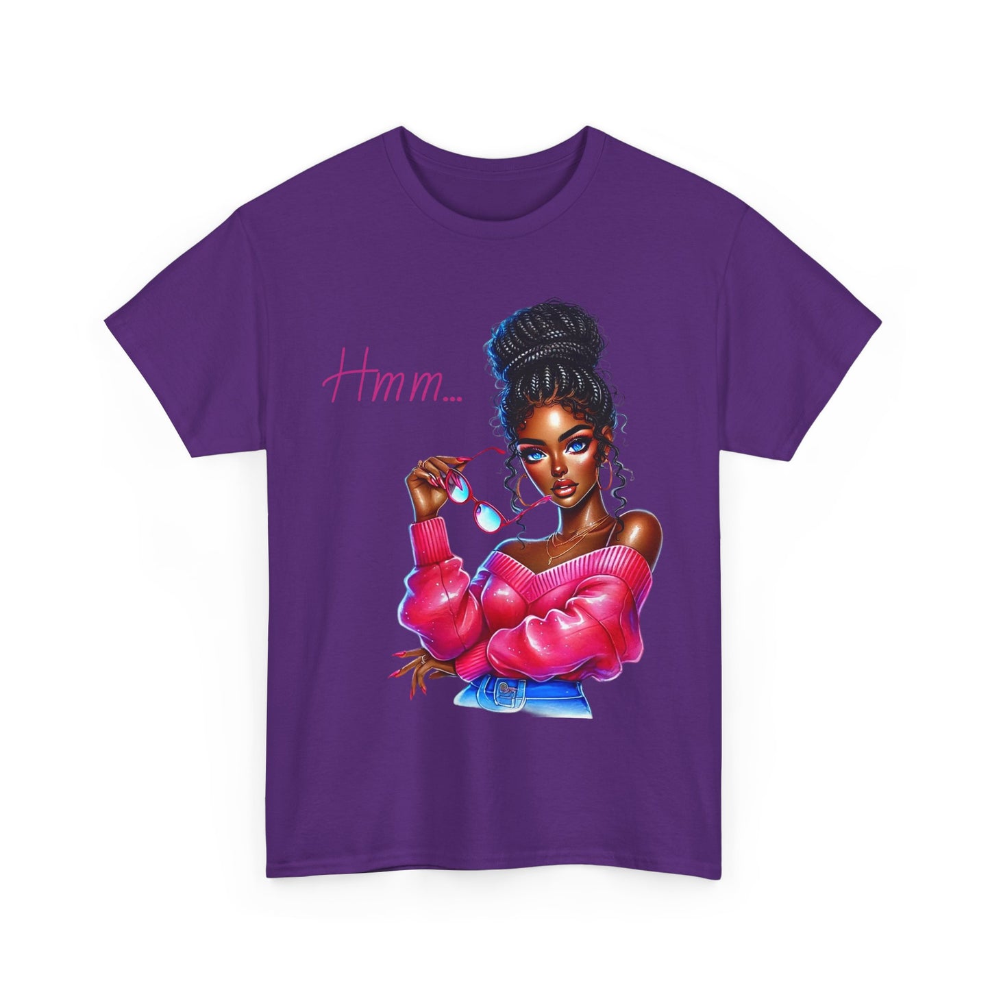 Expressive Aesthetic Tee – 'Hmm...' Design for Trendsetters