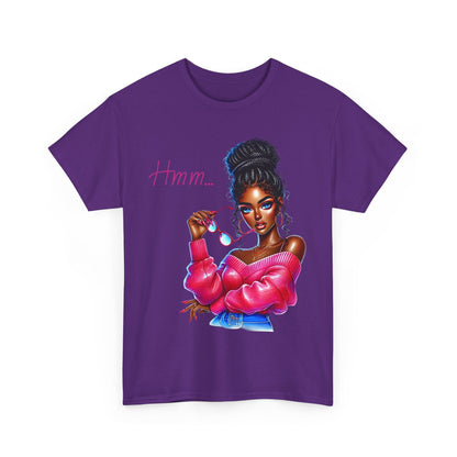 Expressive Aesthetic Tee – 'Hmm...' Design for Trendsetters