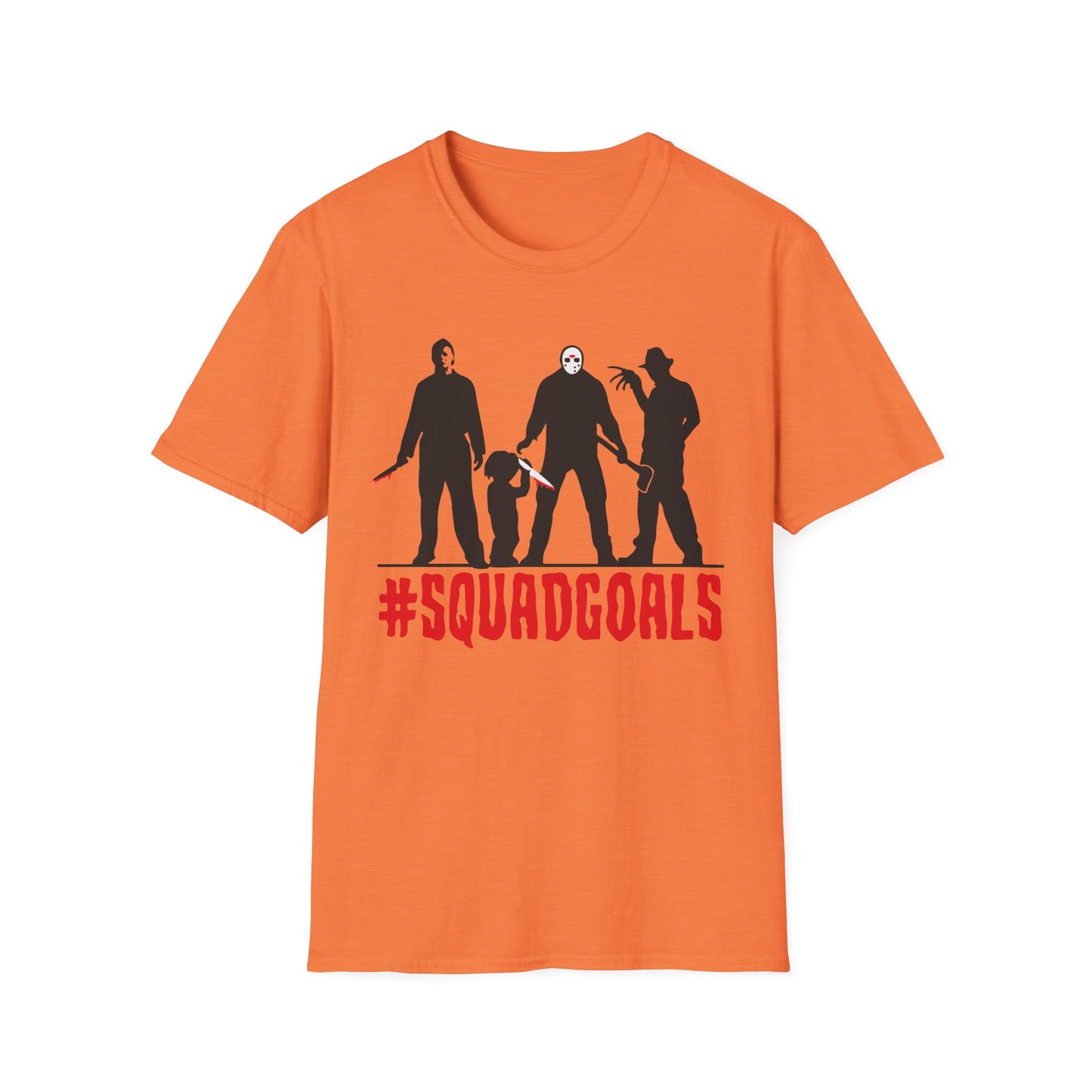 Squad Goals Unisex T-Shirt, Funny Graphic Tee, Group Friend Shirt, Movie Night Outfit, Halloween Costume Top, Gifting for Friends