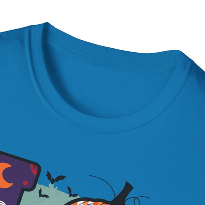 Halloween Love T-Shirt | Unisex Softstyle Tee for Fall | Spooky Season Apparel | Cute Halloween Shirt | Gift for Ghost Lovers