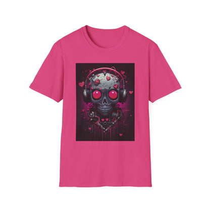 Edgy Skull Graphic T-Shirt with Headphones