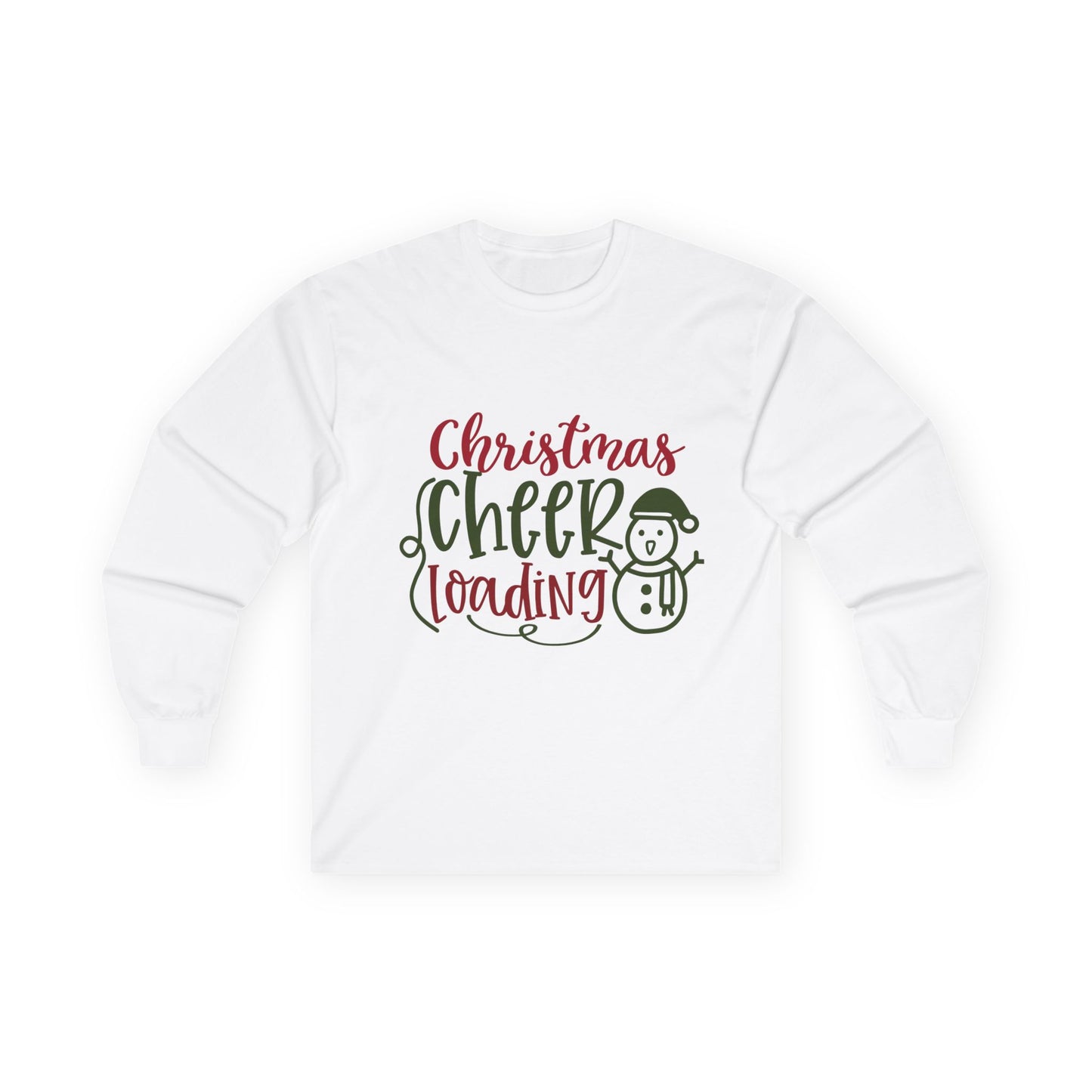Christmas Cheer Long Sleeve Tee, Holiday Apparel, Unisex Cotton Tee, Winter Shirt, Festive Gift, Cozy Holiday Wear