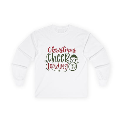 Christmas Cheer Long Sleeve Tee, Holiday Apparel, Unisex Cotton Tee, Winter Shirt, Festive Gift, Cozy Holiday Wear