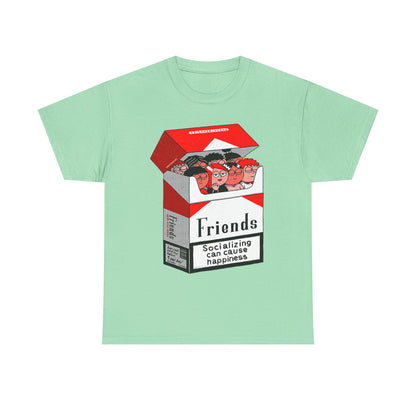 Friends Socializing Unisex Heavy Cotton Tee - Fun Graphic T-Shirt