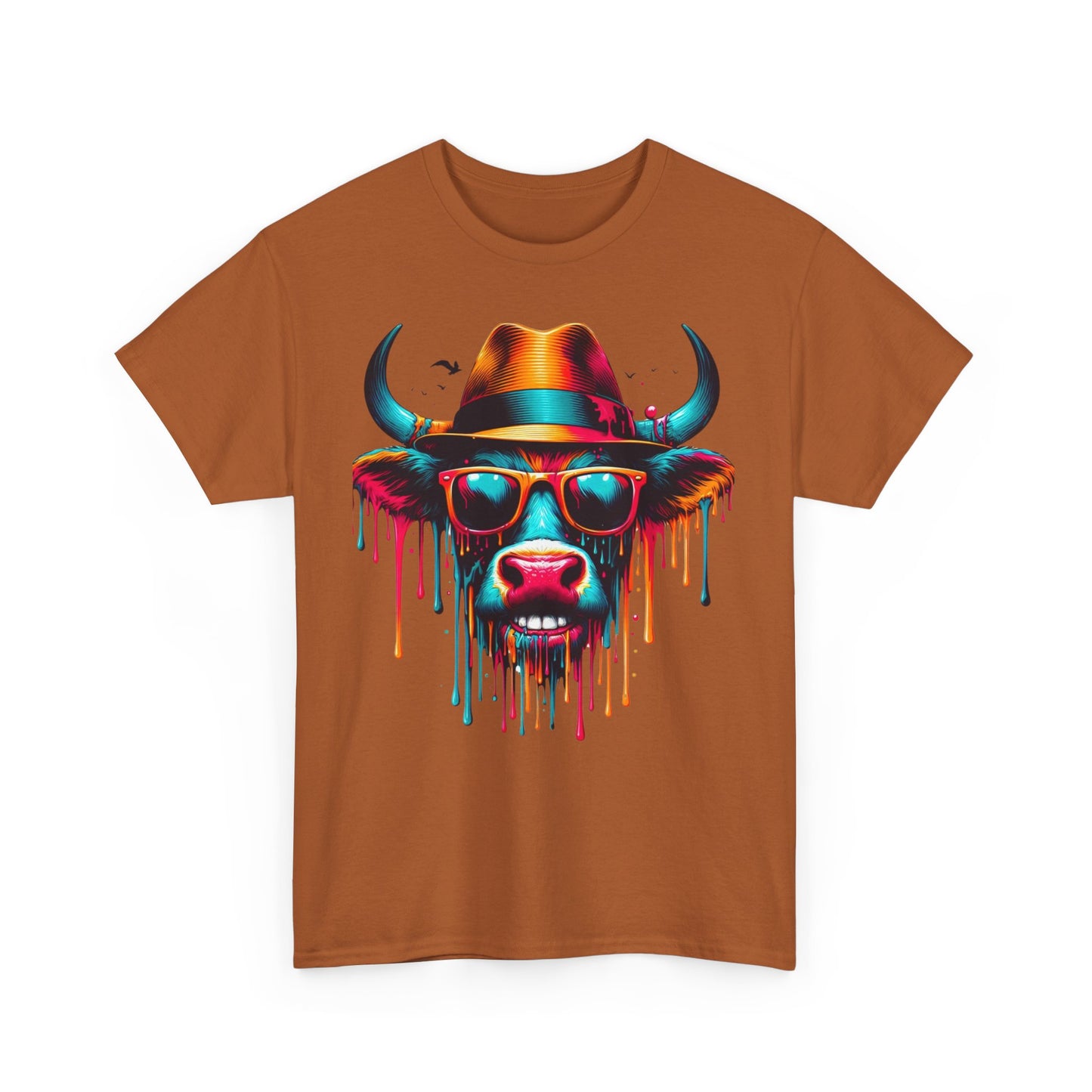 Cool Cow Graphic Unisex Heavy Cotton Tee - Fun Party T-Shirt
