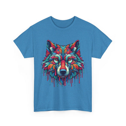 Colorful Wolf Face T-Shirt
