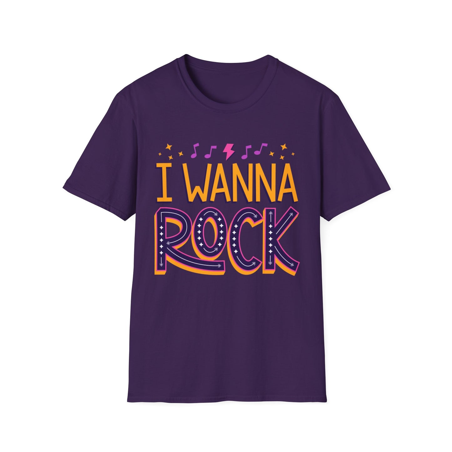 Rock the Day Unisex Softstyle T-Shirt - Music Lover Gift, Concert T-Shirt, Statement Tee, Fun Casual Wear, Rock Music Apparel