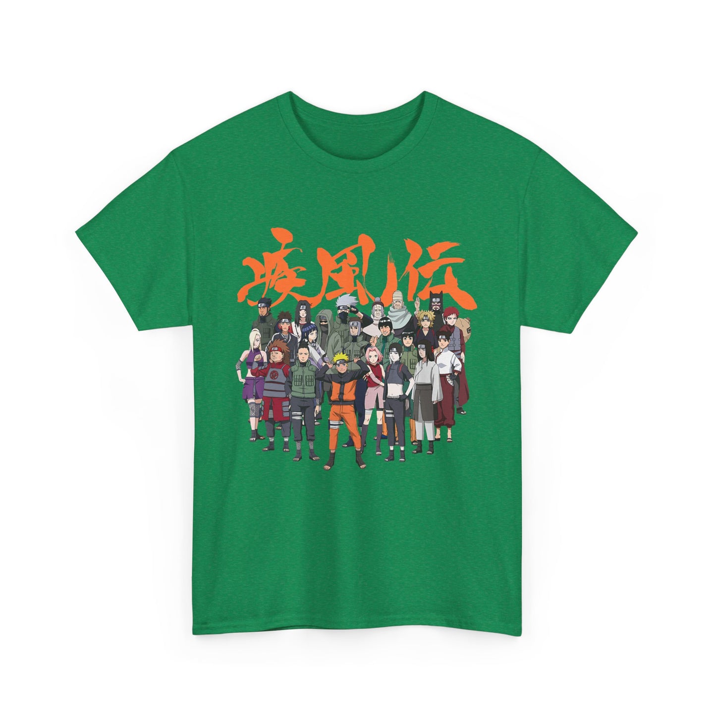 Anime Heroes Unisex Heavy Cotton Tee - Perfect for Fans and Casual Wear