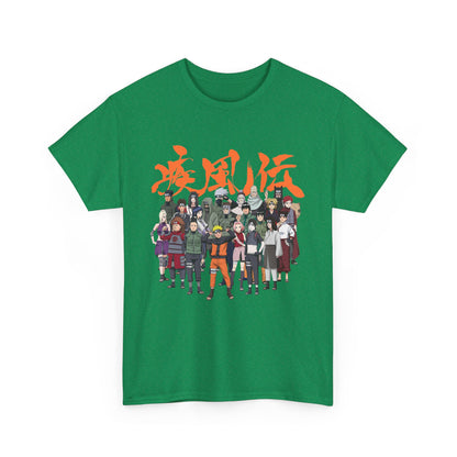 Anime Heroes Unisex Heavy Cotton Tee - Perfect for Fans and Casual Wear
