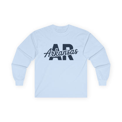 Arkansas AR Script Long Sleeve Tee