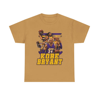 Kobe Bryant Tribute Unisex Heavy Cotton Tee - Basketball Legend Shirt