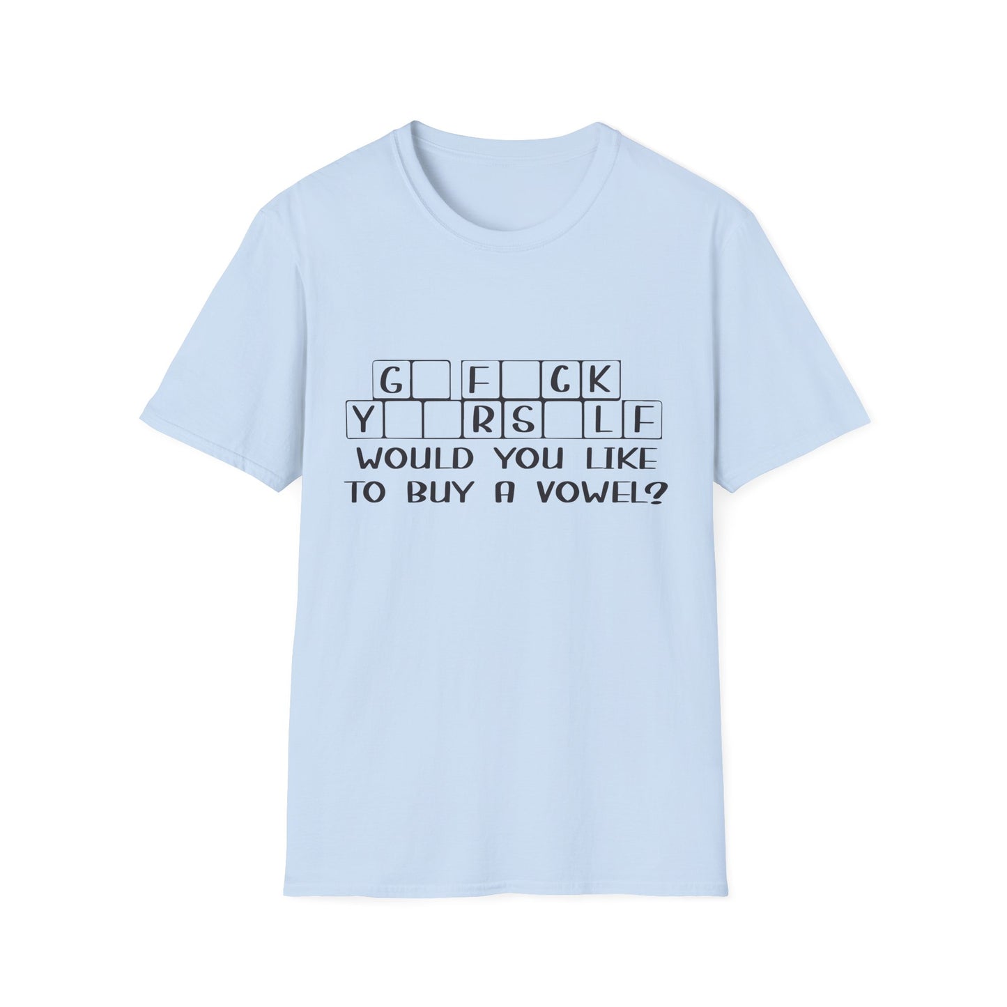 Funny Unisex T-Shirt - "G F C K Y R S L F" Graphic Tee - Perfect Gift for Casual Wear