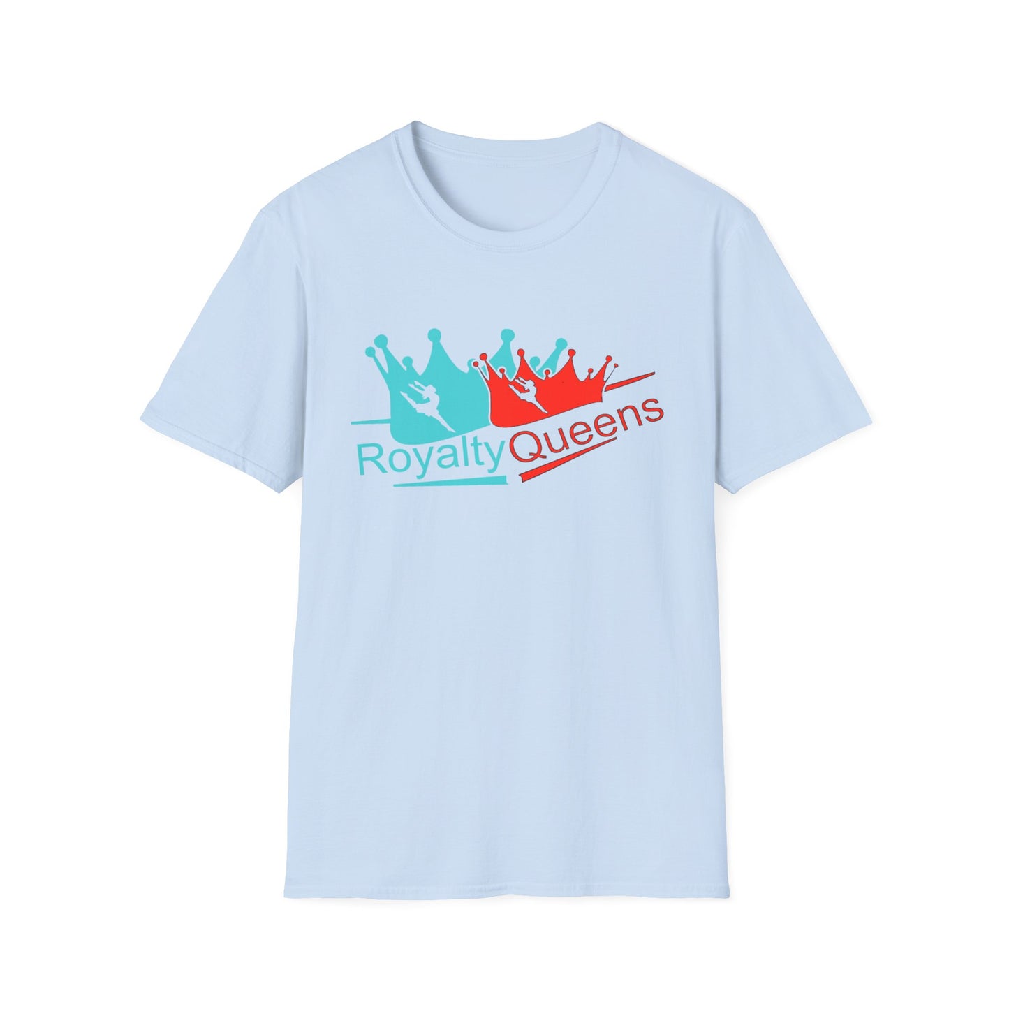 Royalty Queens Unisex T-Shirt, Softstyle Tee for Girls, Crown Graphic, Birthday Gift, Queen's Day Celebration, Casual Wear